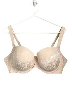 Soma Stunning Support Full Coverage Nude Lace-Detail T-Shirt Bra Size 38DD
